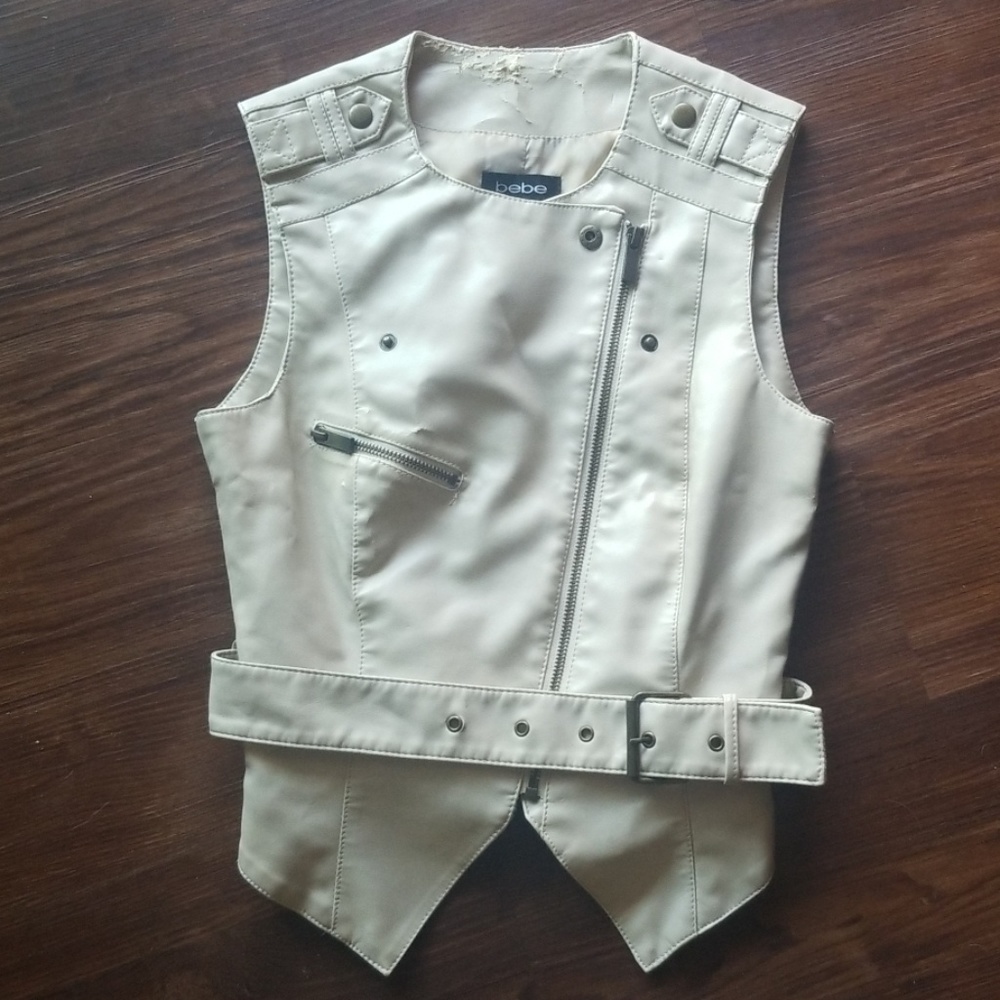 Used Bebe Vegan leather vest